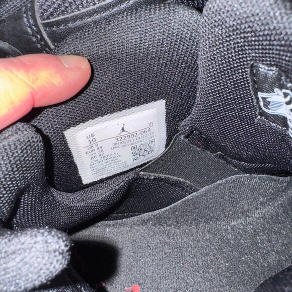 Jordan Black and Red Athletic Shoes - Picture 4 of 4